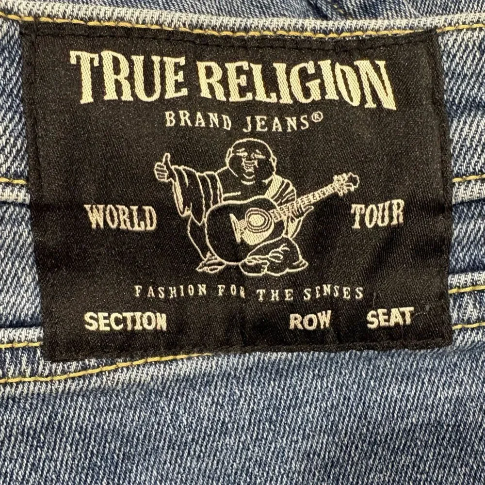 True Religion Men's Relaxed Skinny Jeans - Medium Blue